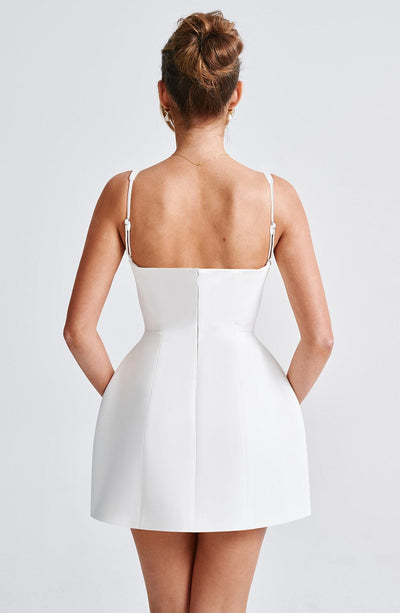 Claretta Mini Dress Ivory - View 3 | Shop Formal Dress