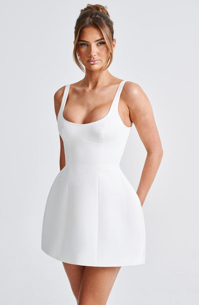 Claretta Mini Dress Ivory - View 4 | Shop Formal Dress