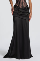 Claudette Maxi Skirt - Black Skirt Babyboo Fashion Premium Exclusive Design