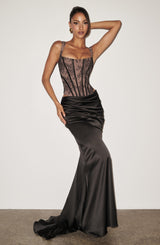 Claudette Maxi Skirt - Black Skirt Babyboo Fashion Premium Exclusive Design