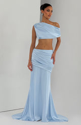 Claudette Maxi Skirt - Glacier Blue Skirt Babyboo Fashion Premium Exclusive Design