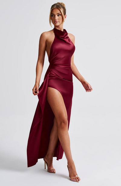 Collective Dress - Colette Maxi Dress - Burgundy image 4