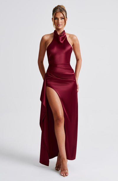 Collective Dress - Colette Maxi Dress - Burgundy image 6