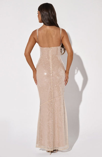 Corinne Maxi Dress - Nude - View 1 | Shop Formal Dress