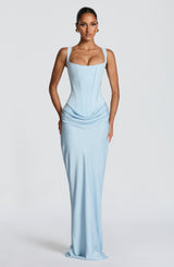 Cornelia Maxi Dress - Baby Blue Dress Babyboo Fashion Premium Exclusive Design