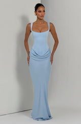 Cornelia Maxi Dress - Baby Blue Dress Babyboo Fashion Premium Exclusive Design