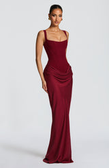 Cornelia Maxi Dress - Burgundy Dress Babyboo Fashion Premium Exclusive Design