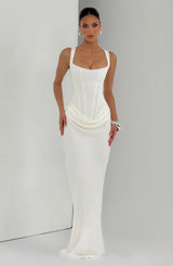 Cornelia Maxi Dress - Ivory Dress Babyboo Fashion Premium Exclusive Design