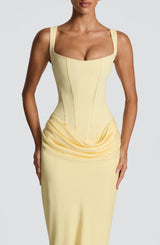 Cornelia Maxi Dress - Lemon Dress Babyboo Fashion Premium Exclusive Design