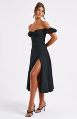 Courtney Midi Dress - Black Dress Babyboo Fashion Premium Exclusive Design