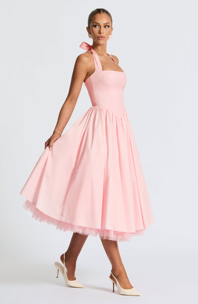 Cressida Midi Dress - Blush - View 6 | Shop Formal Dress