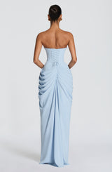 Cyra Maxi Dress - Glacier Blue Dress Babyboo Fashion Premium Exclusive Design