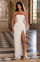 Cyra Maxi Dress - Ivory Dress Babyboo Fashion Premium Exclusive Design