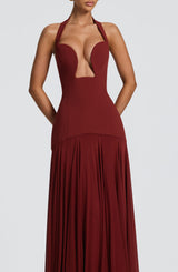 Cyrene Maxi Dress - Deep Rust Dress Babyboo Fashion Premium Exclusive Design