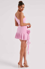 Daina Mini Skirt - Pink Skirt Babyboo Fashion Premium Exclusive Design