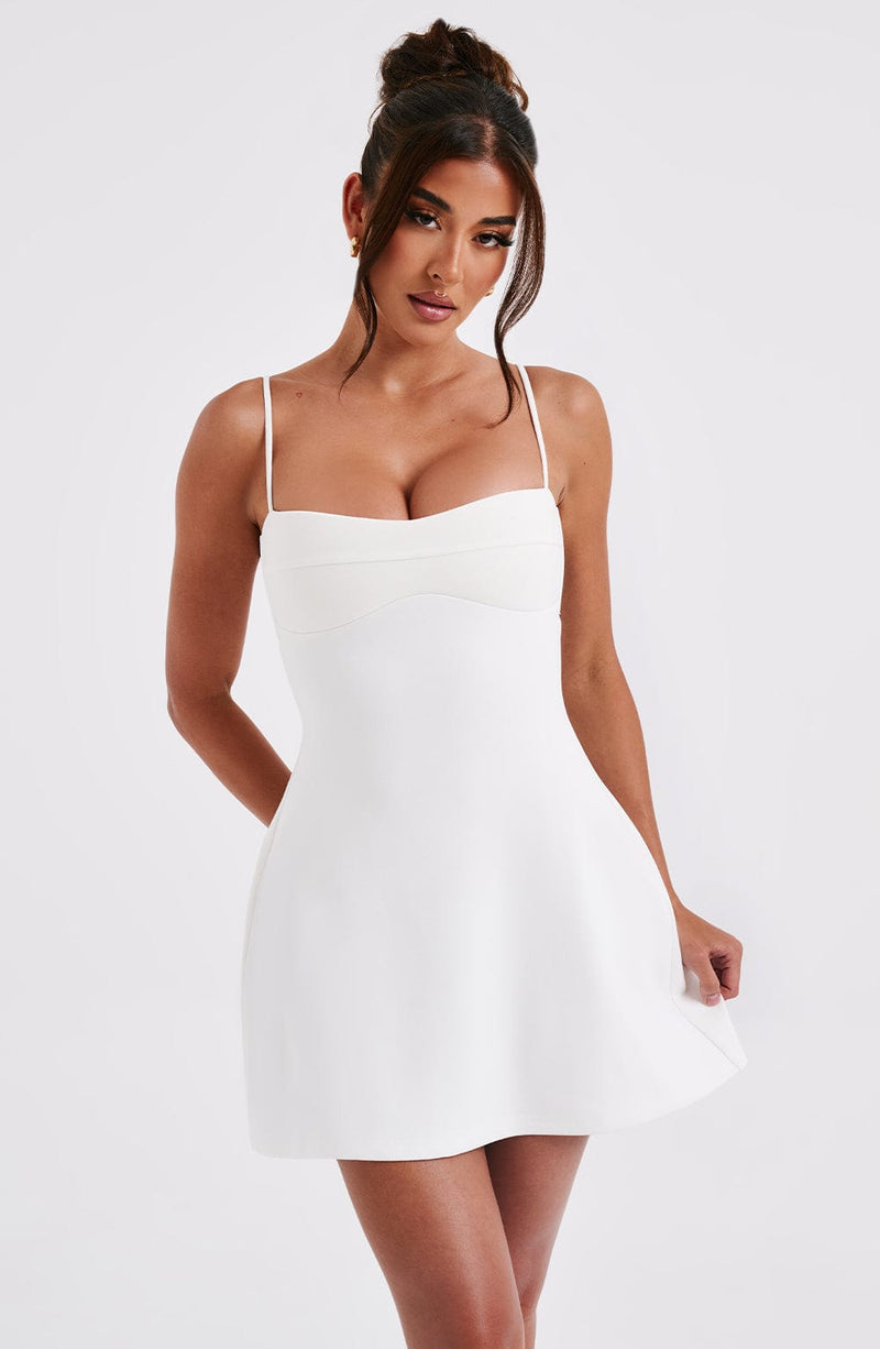 Dakota Mini Dress - Ivory Dress Babyboo Fashion Premium Exclusive Design
