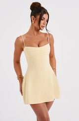 Dakota Mini Dress - Lemon Dress Babyboo Fashion Premium Exclusive Design