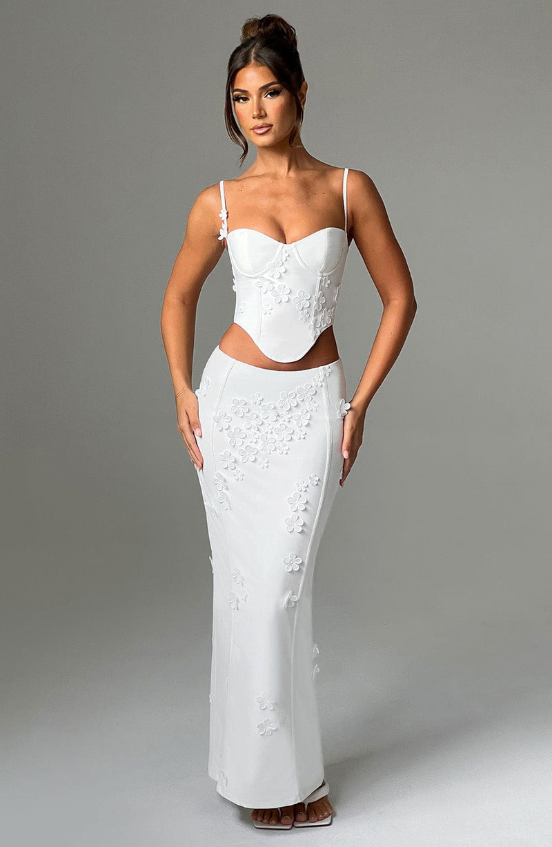 Dalary Maxi Skirt - White Skirt XS Babyboo Fashion Premium Exclusive Design
