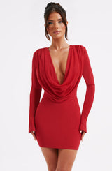 Danielle Mini Dress - Red Dress XS Babyboo Fashion Premium Exclusive Design