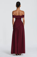 Delilah Maxi Dress - Cherry Lacquer Dress Babyboo Fashion Premium Exclusive Design