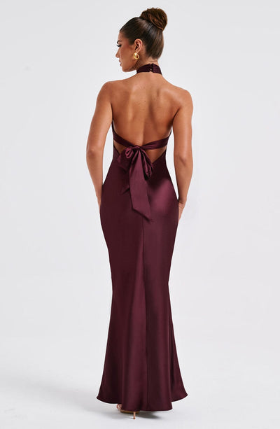 Collective Dress - Dimitra Maxi Dress - Burgundy image 4