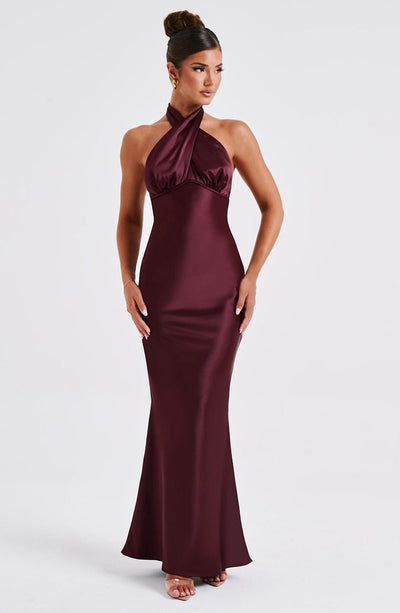 Collective Dress - Dimitra Maxi Dress - Burgundy image 5