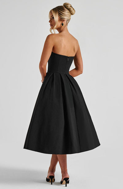 Edith Midi Dress - Black - View 5 | Shop Formal Dress