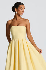 Edith Midi Dress - Lemon Dress Babyboo Fashion Premium Exclusive Design