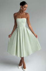 Edith Midi Dress - Mint Dress Babyboo Fashion Premium Exclusive Design