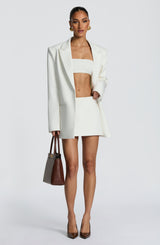 Edna Mini Skirt - Ivory Skirt Babyboo Fashion Premium Exclusive Design