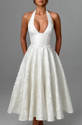 Effie Midi Dress - Ivory Dress Babyboo Fashion Premium Exclusive Design