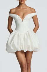 Eileen Mini Dress - Ivory Dress Babyboo Fashion Premium Exclusive Design