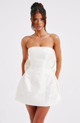 Elenora Mini Dress - Ivory Dress Babyboo Fashion Premium Exclusive Design