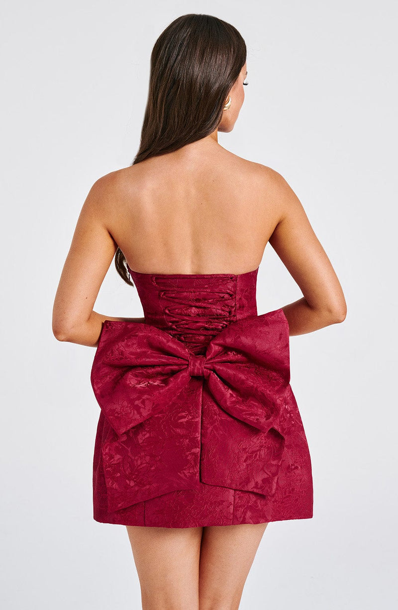Elenora Mini Dress - Red Dress Babyboo Fashion Premium Exclusive Design