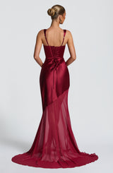 Eliza Gown - Burgundy Dress Babyboo Fashion Premium Exclusive Design