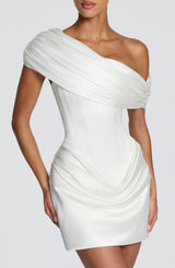 Ella Mini Dress - Ivory Dress Babyboo Fashion Premium Exclusive Design