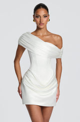 Ella Mini Dress - Ivory Dress Babyboo Fashion Premium Exclusive Design