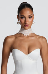 Ellie Lace Neck Veil - Ivory Accessories Babyboo Fashion Premium Exclusive Design