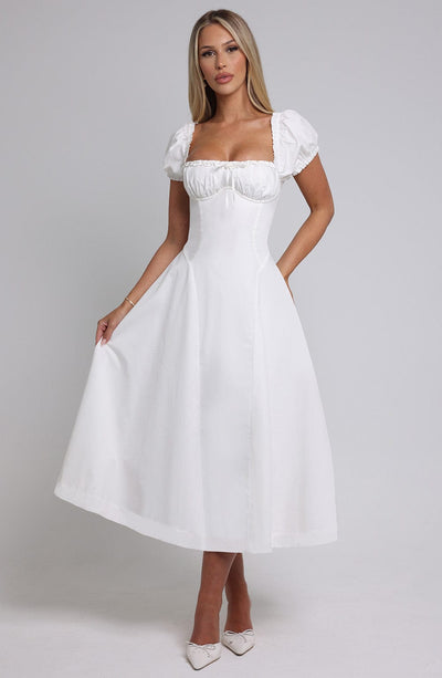 Collective Dress - Elora Midi Dress - Ivory image 4