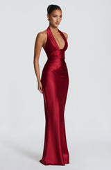Elowen Maxi Dress - Deep Red Dress Babyboo Fashion Premium Exclusive Design