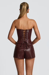 Elvina Corset - Burgundy Tops Babyboo Fashion Premium Exclusive Design