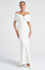 Emberly Maxi Dress - Ivory Dress Babyboo Fashion Premium Exclusive Design