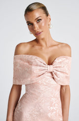 Emberly Maxi Dress - Soft Peach Dress Babyboo Fashion Premium Exclusive Design