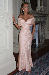 Emberly Maxi Dress - Soft Peach Dress XS Babyboo Fashion Premium Exclusive Design