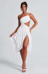 Emeline Midi Dress - White Dress Babyboo Fashion Premium Exclusive Design