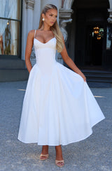 Emerson Midi Dress - Ivory Dress Babyboo Fashion Premium Exclusive Design