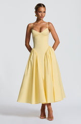 Emerson Midi Dress - Lemon Dress Babyboo Fashion Premium Exclusive Design