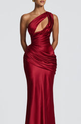 Emina Maxi Dress - Deep Red Dress Babyboo Fashion Premium Exclusive Design