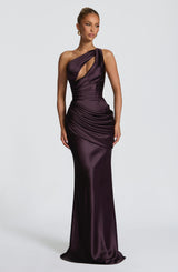 Emina Maxi Dress - Plum Dress Babyboo Fashion Premium Exclusive Design