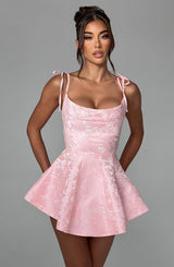 Emmie Playsuit Dress - Blush Playsuit Babyboo Fashion Premium Exclusive Design